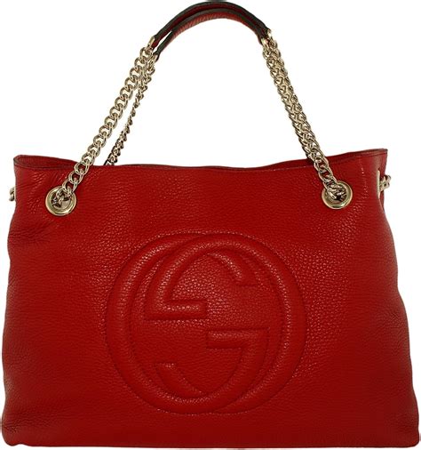 borsa gucci tessuto manico in pelle